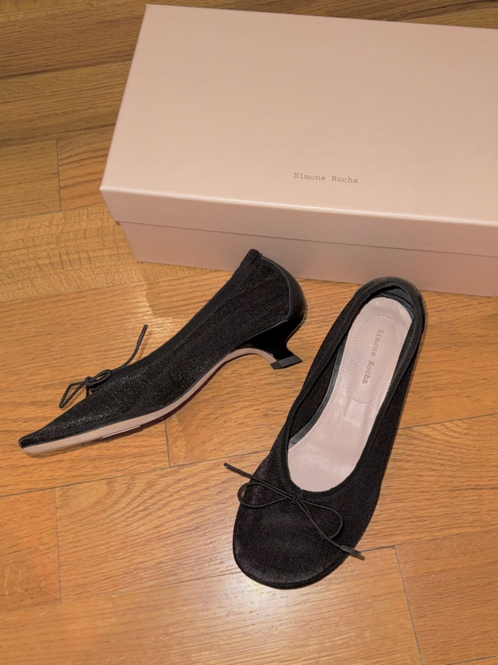 Simone Rocha mesh ballet kitten heels